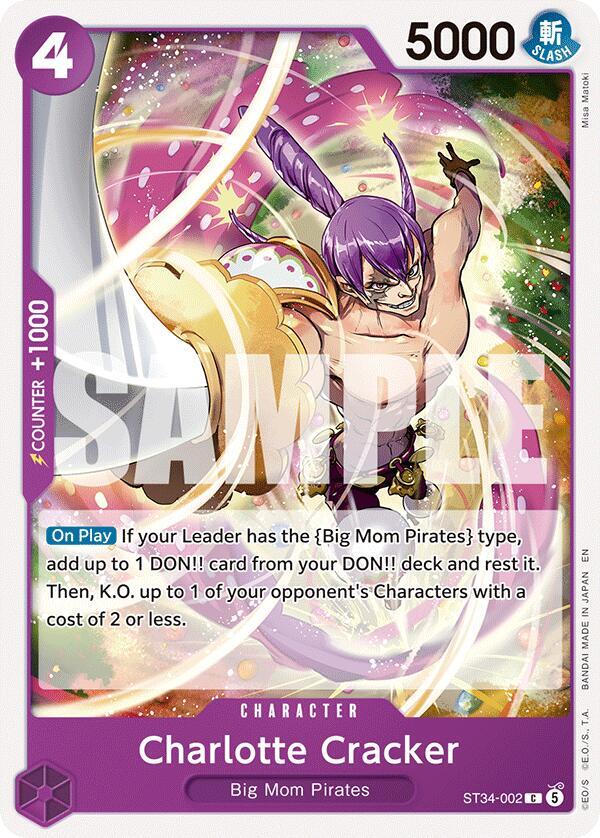 ST-34: Starter Deck 34 PURPLE Charlotte Katakuri - ST34-002 - Charlotte Cracker - C