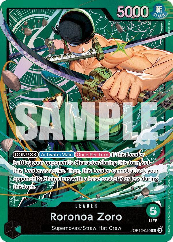 ST-32: Starter Deck 32 GREEN Roronoa Zoro - OP12-020 - Roronoa Zoro (OP12-020) - L - Foil