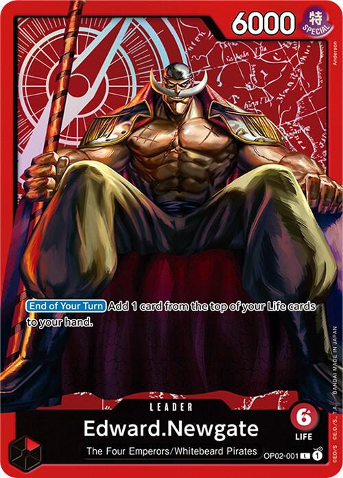 One Piece Promotion Cards - OP02-001 - Edward.Newgate (Special Goods Set -Former Four Emperors-) - L