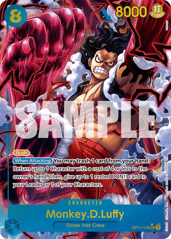 A Fist of Divine Speed - OP11-118 - Monkey.D.Luffy (118) (Alternate Art) - SEC