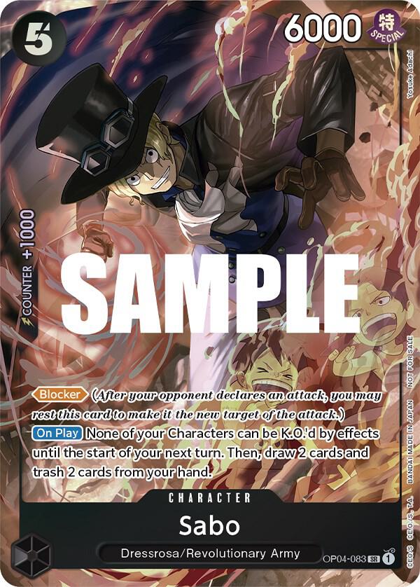 One Piece Promotion Cards - OP04-083 - Sabo (Sealed Battle 2023 Vol. 1) - SR