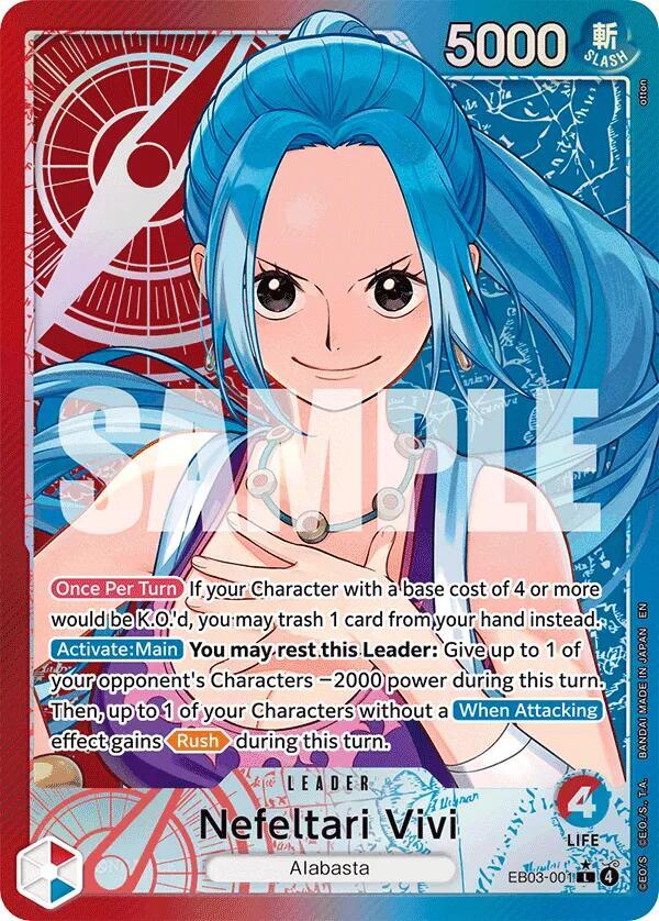 Extra Booster: One Piece Heroines Edition - EB03-001 - Nefeltari Vivi (001) (Alternate Art) - L