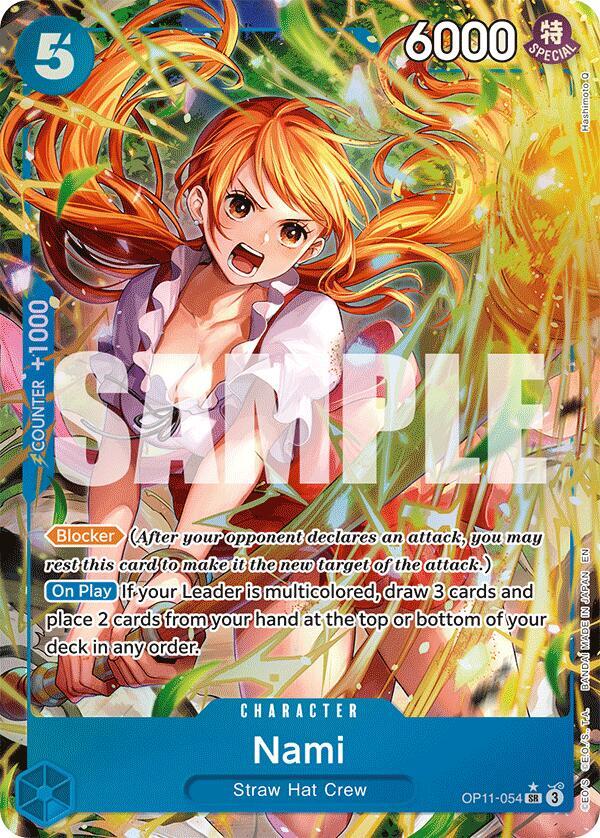 A Fist of Divine Speed - OP11-054 - Nami (054) (Alternate Art) - SR