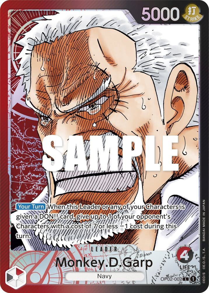Paramount War - OP02-002 - Monkey.D.Garp (002) (Alternate Art) - L