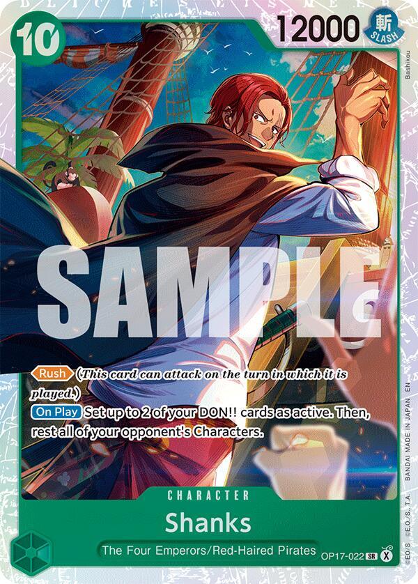 The World's Strongest Warriors - OP17-022 - Shanks (022) - SR - Foil
