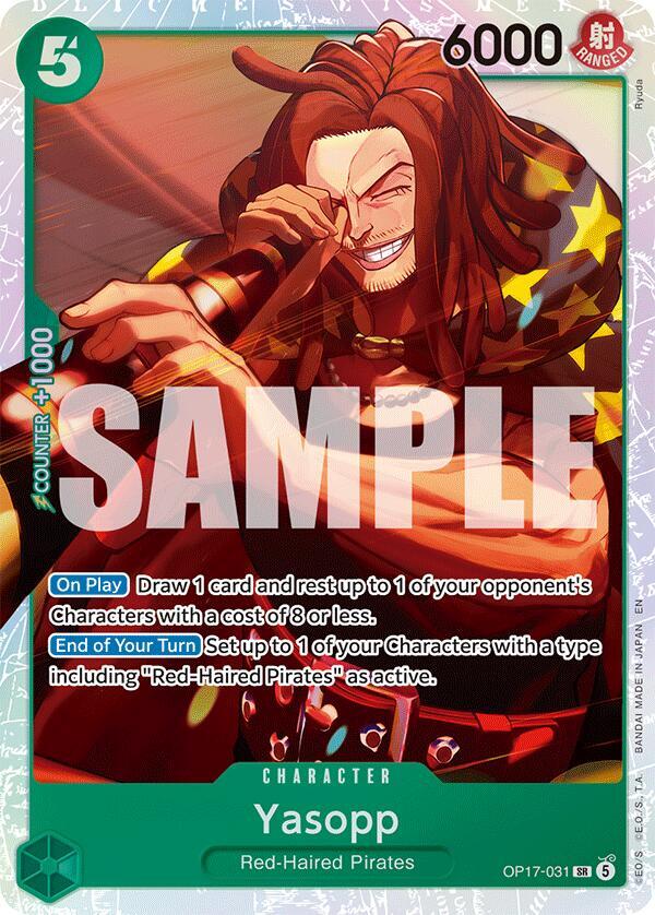 The World's Strongest Warriors - OP17-031 - Yasopp - SR - Foil