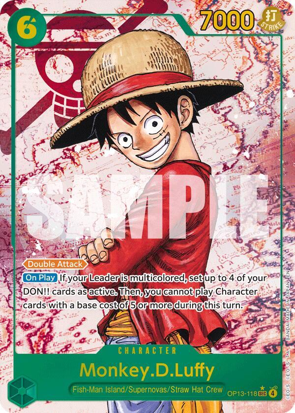 Carrying On His Will - OP13-118 - Monkey.D.Luffy (118) (Parallel) - SEC