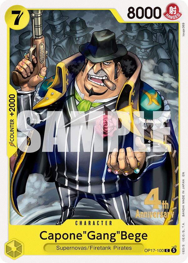 The World's Strongest Warriors Release Event Cards - OP17-100 - Capone"Gang"Bege - C