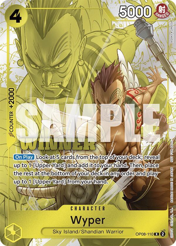 One Piece Promotion Cards - OP08-110 - Wyper (Winner Pack 2025 Vol. 2) - R