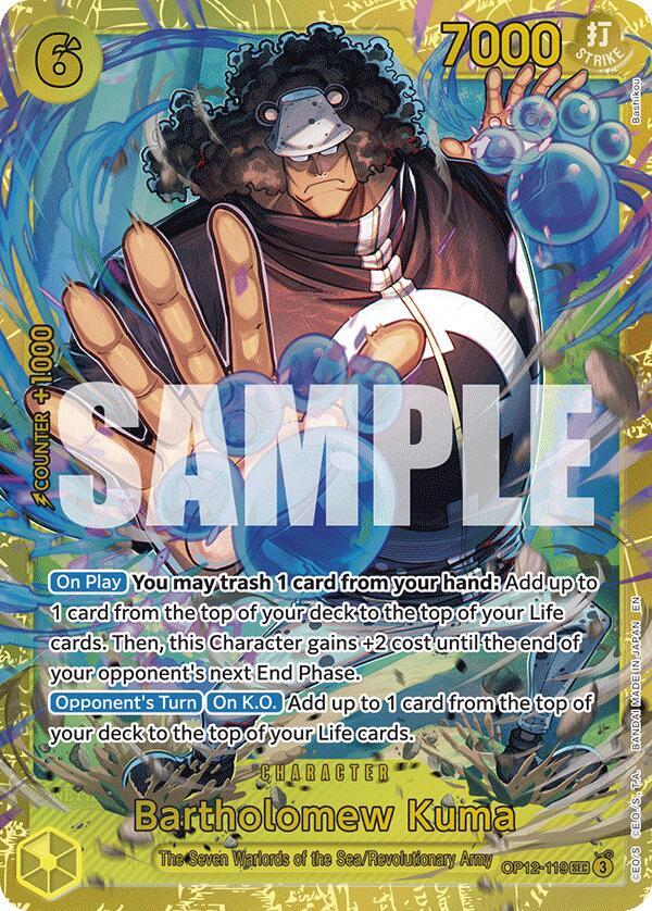 Legacy of the Master - OP12-119 - Bartholomew Kuma - SEC - Foil