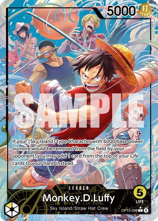 Adventure on Kami's Island - OP15-098 - Monkey.D.Luffy (OP15-098) (Alternate Art) - L