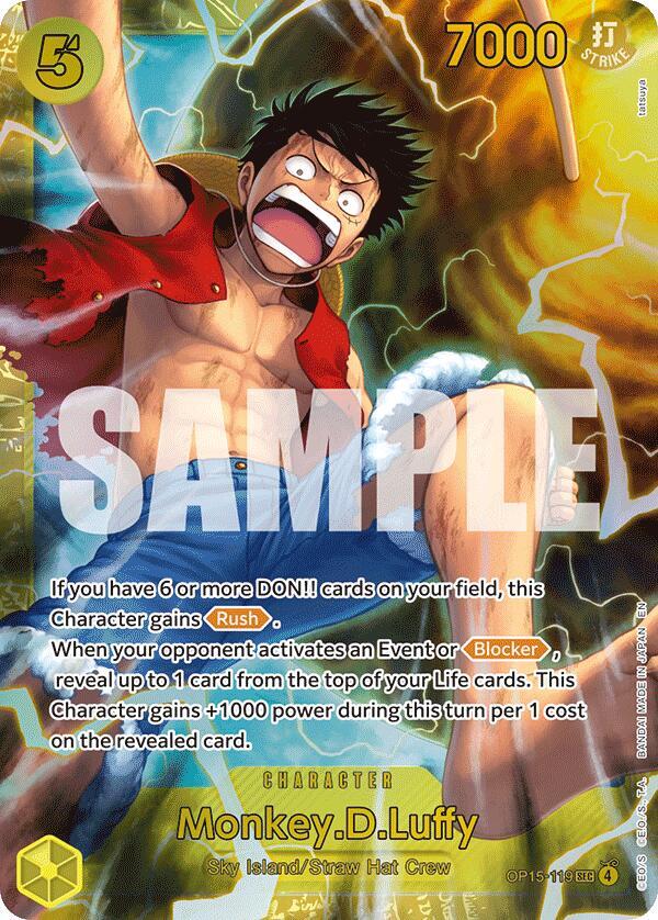 Adventure on Kami's Island - OP15-119 - Monkey.D.Luffy - SEC - Foil