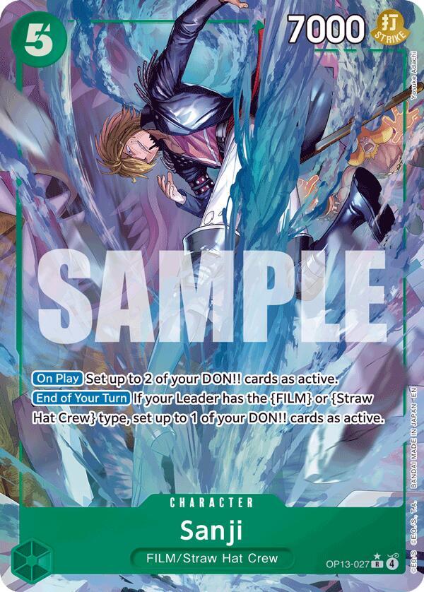 Carrying On His Will - OP13-027 - Sanji - R - Alt Art