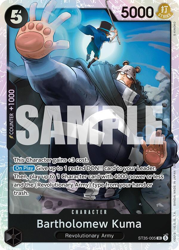 ST-35: Starter Deck 35 RED/BLACK Sabo - ST35-005 - Bartholomew Kuma - SR - Foil