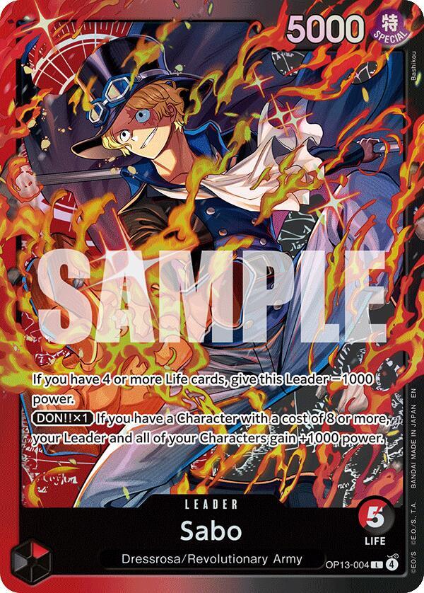 ST-35: Starter Deck 35 RED/BLACK Sabo - OP13-004 - Sabo - L - Foil