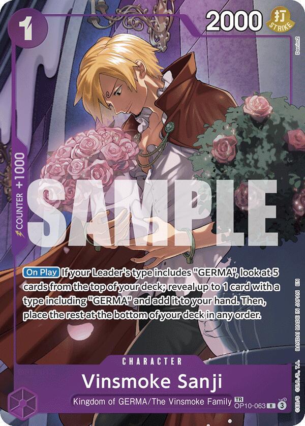 Legacy of the Master - OP10-063 - Vinsmoke Sanji - TR - Treasury