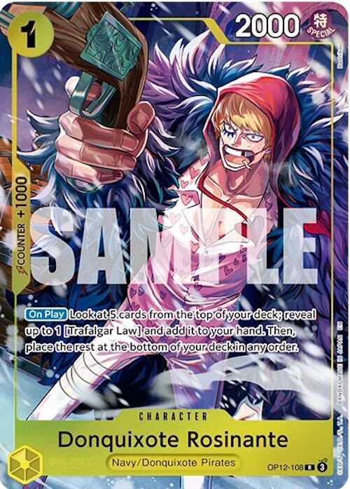 One Piece Promotion Cards - OP12-108 - Donquixote Rosinante - R - Illustration Box Vol.6