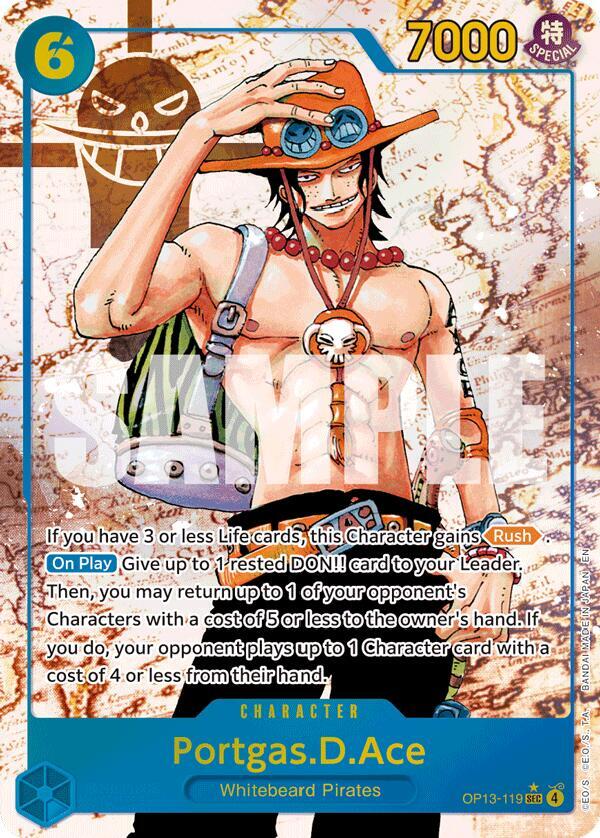 Carrying On His Will - OP13-119 - Portgas.D.Ace - SEC - Parallel