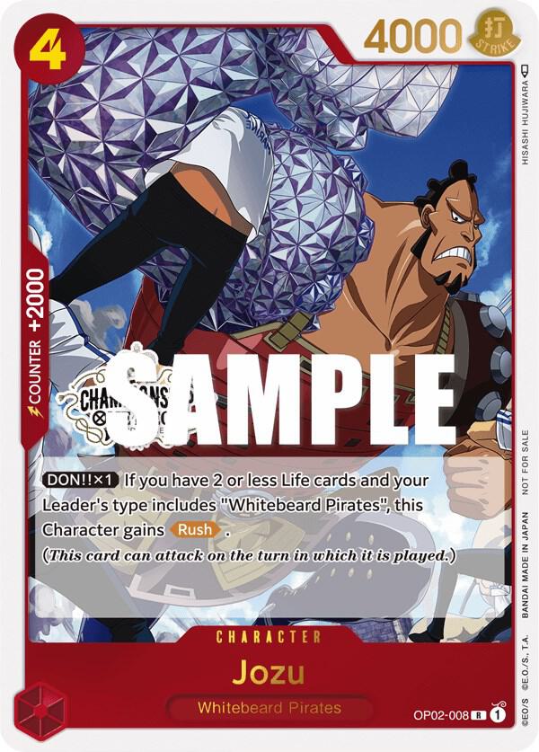 One Piece Promotion Cards - OP02-008 - Jozu - PR - Store Championship Participation Pack Vol. 2
