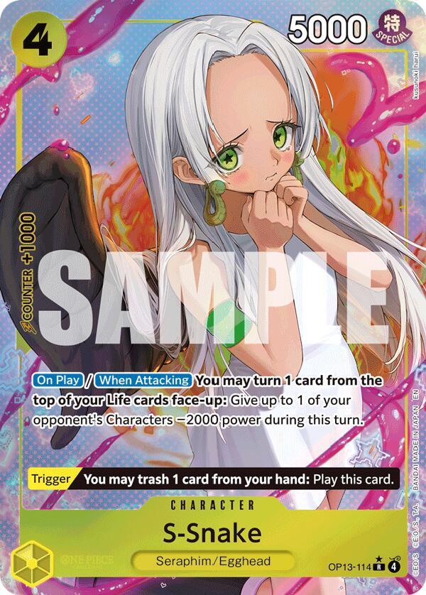 Carrying On His Will - OP13-114 - S-Snake - R - Alt Art
