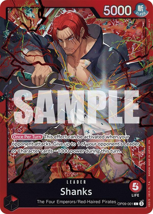 ST-23: Starter Deck 23 RED Shanks - OP09-001 - Shanks - L - Alt Art