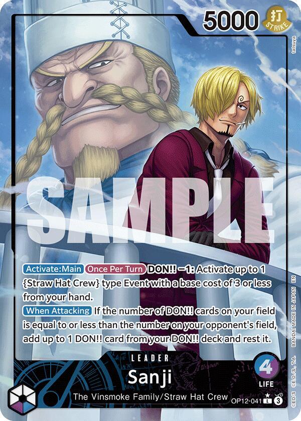 Legacy of the Master - OP12-041 - Sanji - L - Alt Art