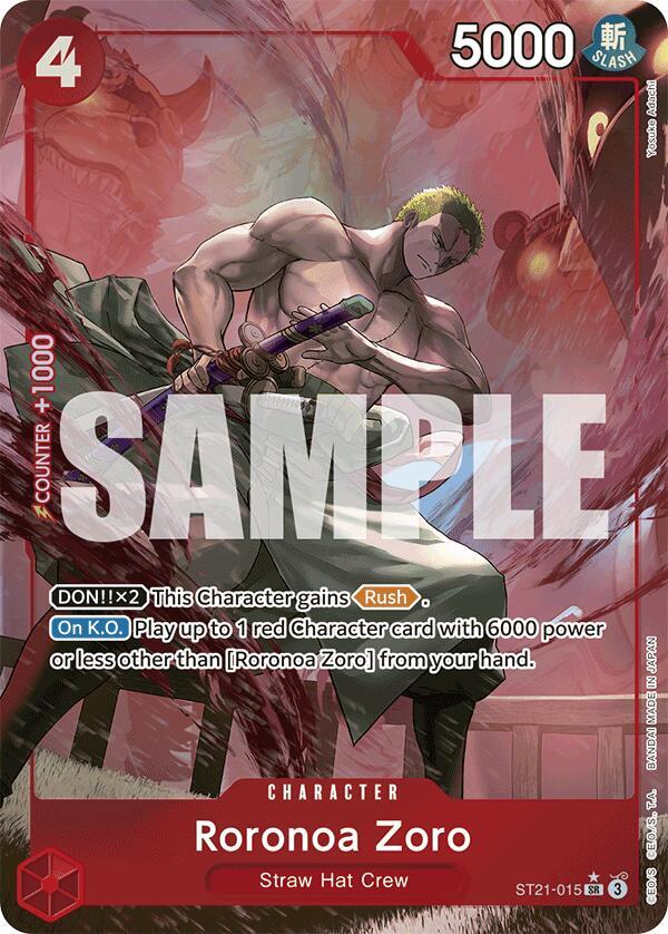 ST-21: Starter Deck 21 EX Gear 5 - ST21-015 - Roronoa Zoro - SR - Parallel