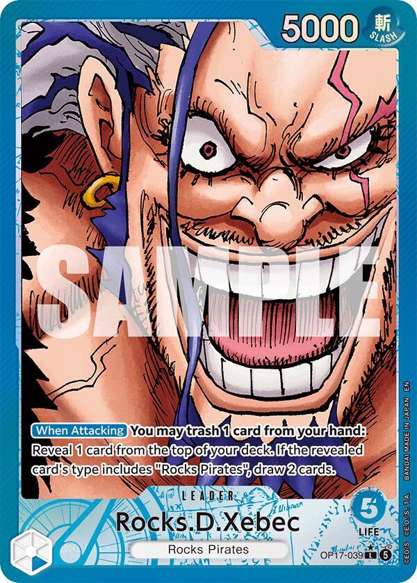 The World's Strongest Warriors - OP17-039 - Rocks.D.Xebec (039) (Alternate Art) - L