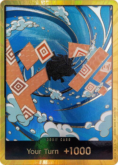 Premium Booster -The Best- Vol. 2 (JP) - DON-PRB02-10220 - DON!! Card (Jinbe) (Gold) - DON!! - Super Parallel