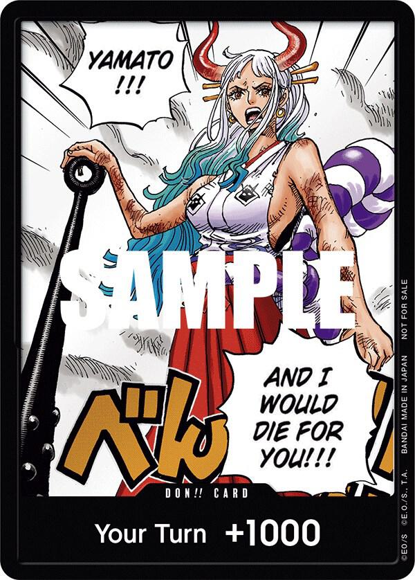 One Piece Promotion Cards - DON-520775 - DON!! Card (Yamato) (1st Anniversary DON!! Card Pack) - DON!! - Foil