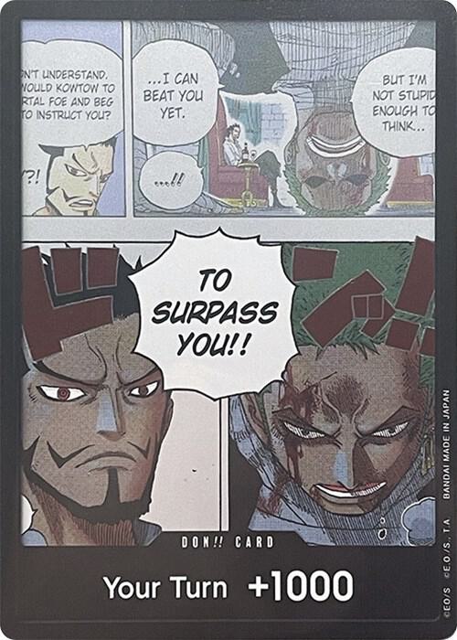 Wings of the Captain - DON-542683 - DON!! Card (Mihawk & Zoro) (Double Pack Set Vol. 3) - DON!! - Foil