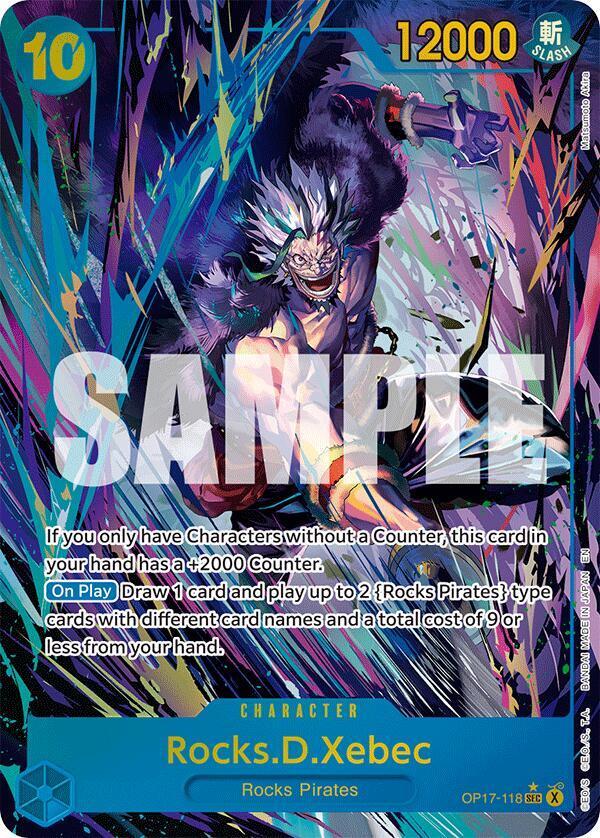 The World's Strongest Warriors - OP17-118 - Rocks.D.Xebec (118) (Alternate Art) - SEC