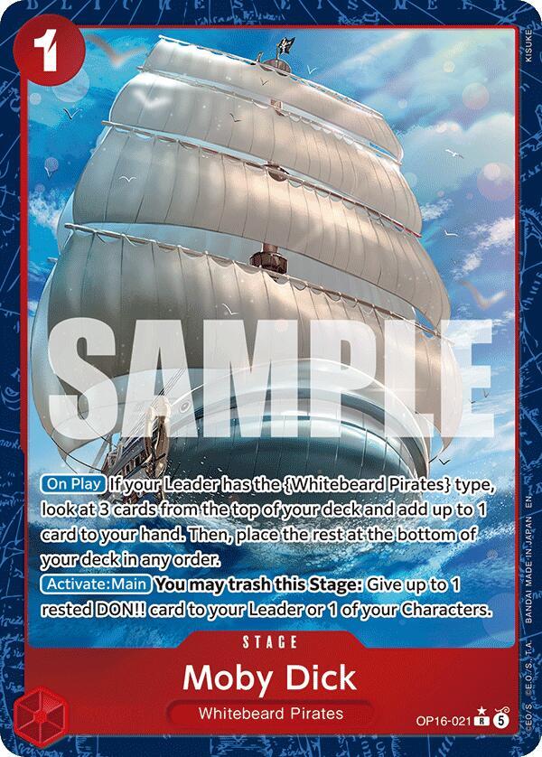 The Time of Battle - OP16-021 - Moby Dick - R - Alt Art