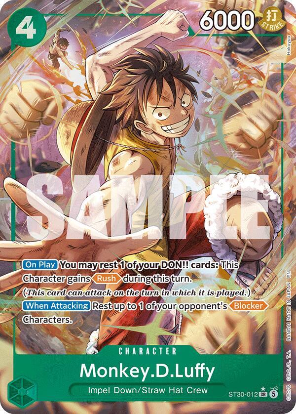 ST-30: Starter Deck 30 EX Luffy & Ace - ST30-012 - Monkey.D.Luffy (Parallel) - SR