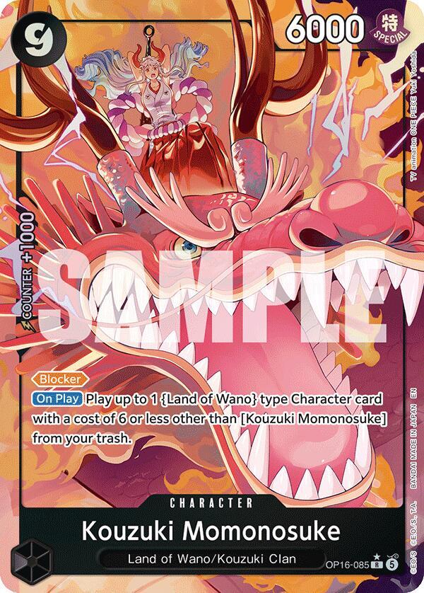 The Time of Battle - OP16-085 - Kouzuki Momonosuke (085) (Alternate Art) - R
