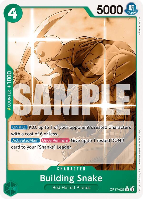 The World's Strongest Warriors - OP17-025 - Building Snake (Pandaman Art) - UC