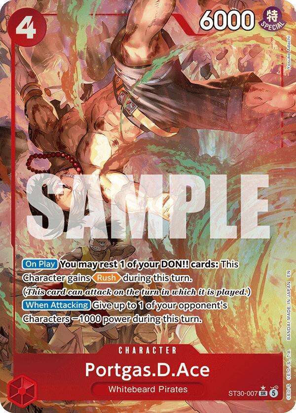 ST-30: Starter Deck 30 EX Luffy & Ace - ST30-007 - Portgas.D.Ace (007) (Parallel) - SR