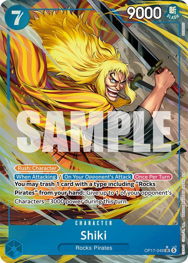 The World's Strongest Warriors - OP17-048 - Shiki (048) (Alternate Art) - SR