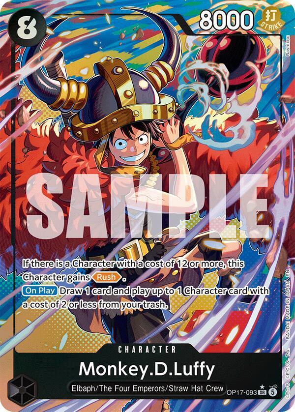 The World's Strongest Warriors - OP17-093 - Monkey.D.Luffy (093) (Alternate Art) - SR