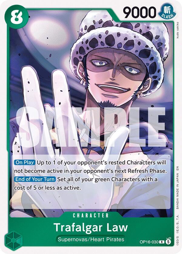 The Time of Battle - OP16-030 - Trafalgar Law (030) - R - Foil