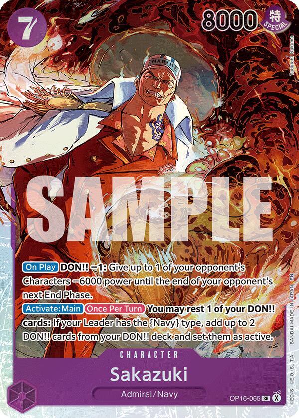 The Time of Battle - OP16-065 - Sakazuki - SR - Foil