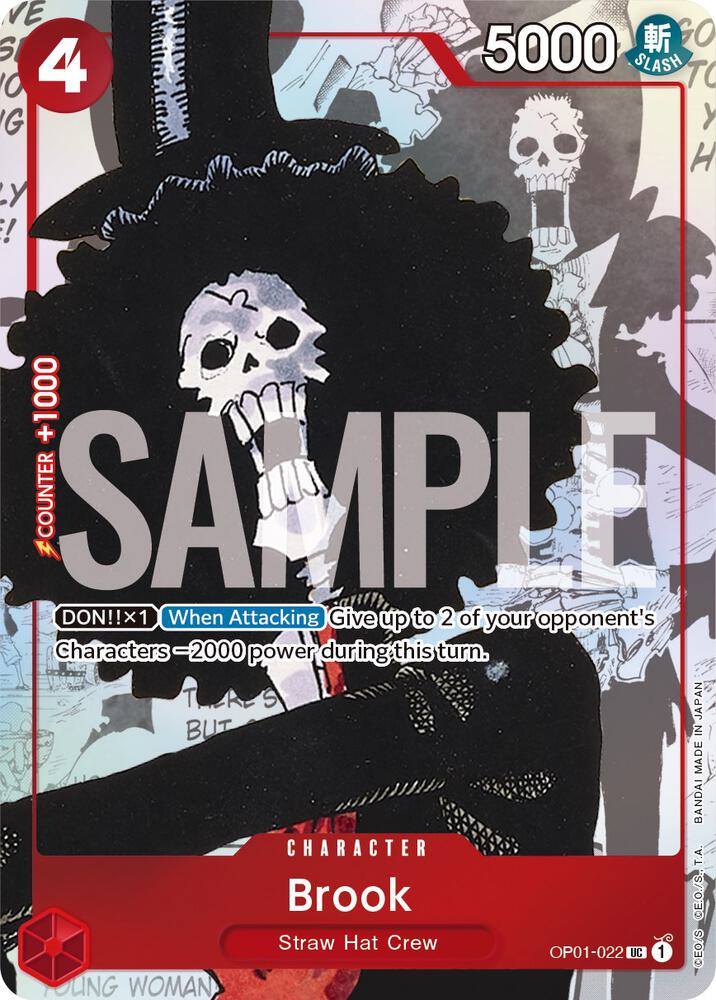 One Piece Promotion Cards - OP01-022 - Brook - OP01-022 (Alternate Art) - PR