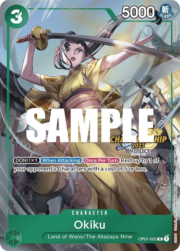 One Piece Promotion Cards - OP01-035 - Okiku (CS 2023 Celebration Pack) - R