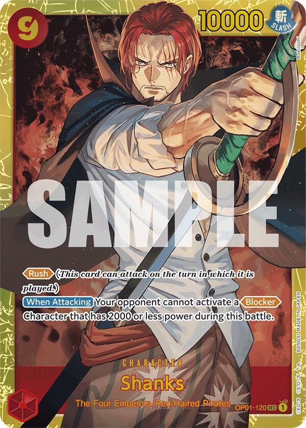 Premium Booster -The Best- - OP01-120 - Shanks (OP01-120) (Reprint) - SEC