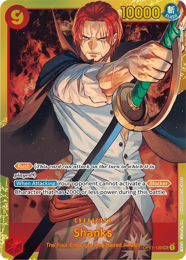 Romance Dawn - OP01-120 - Shanks - SEC - Foil