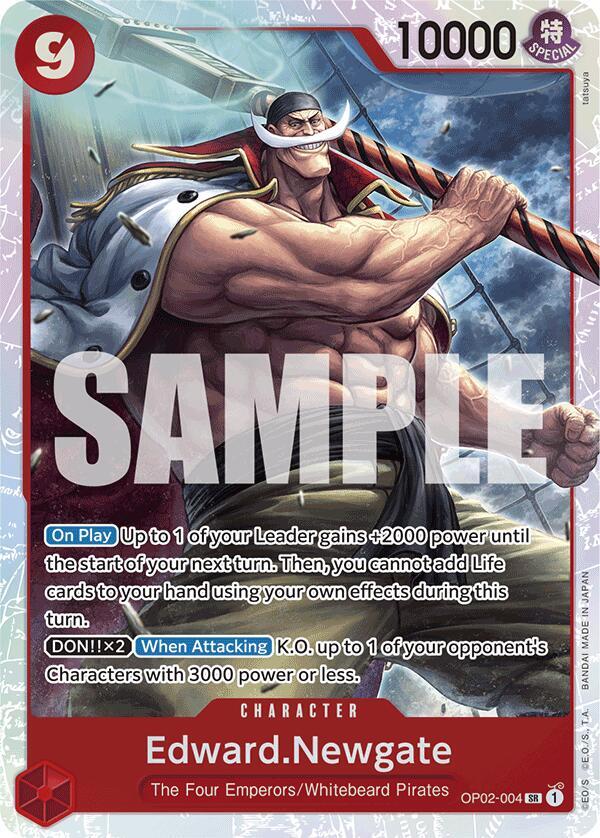 Premium Booster -The Best- - OP02-004 - Edward.Newgate (Reprint) - SR