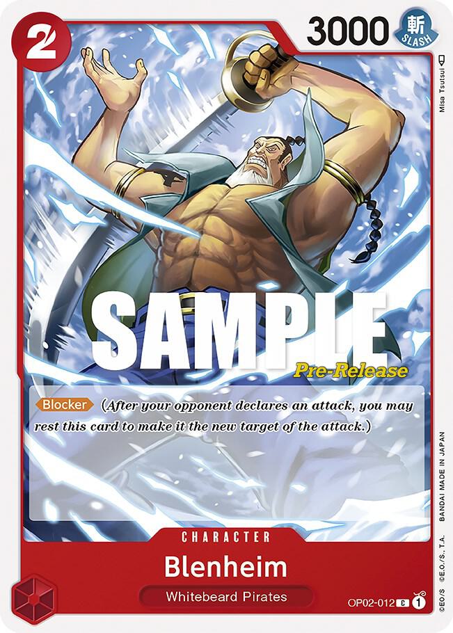 Paramount War Pre-Release Cards - OP02-012 - Blenheim - C