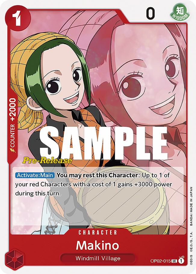 Paramount War Pre-Release Cards - OP02-015 - Makino - UC