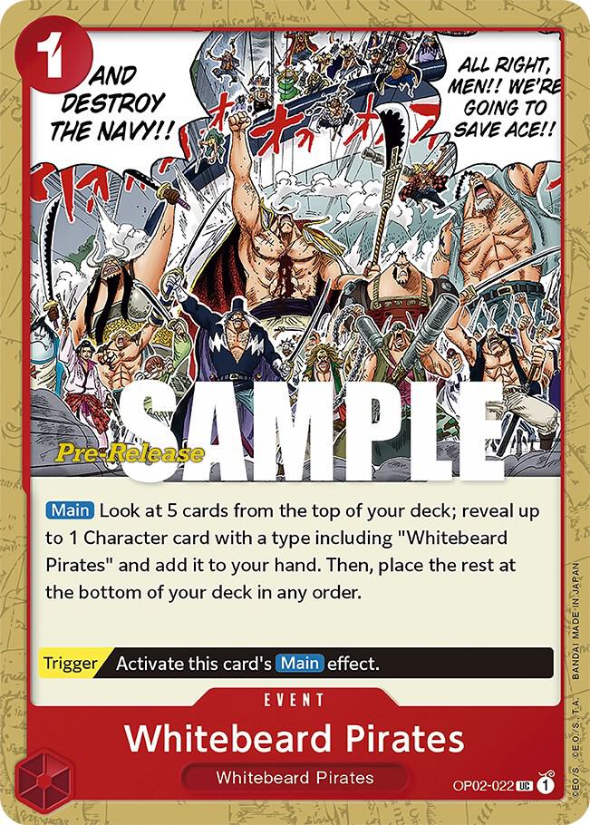 Paramount War Pre-Release Cards - OP02-022 - Whitebeard Pirates - UC