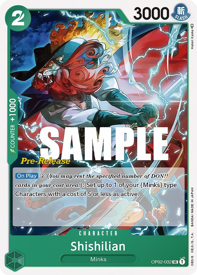Paramount War Pre-Release Cards - OP02-032 - Shishilian - UC
